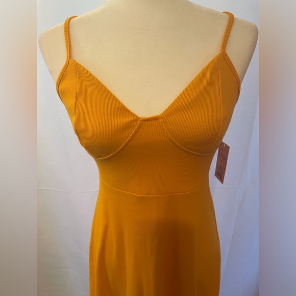 Wild Fable Mini Skater Dress Size S Gold - Picture 2 of 10